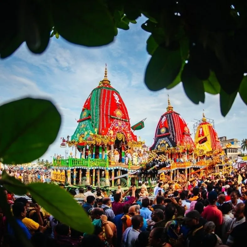 Crowd Gathering for Puri Rath Yatra 2025