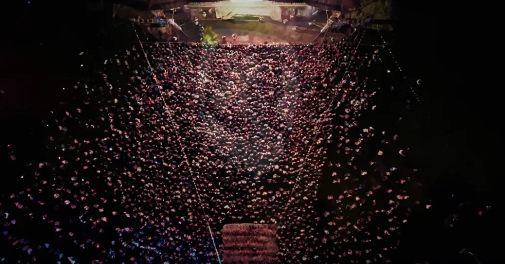 Starry night concert scene at Ziro Music Festival in Arunacha