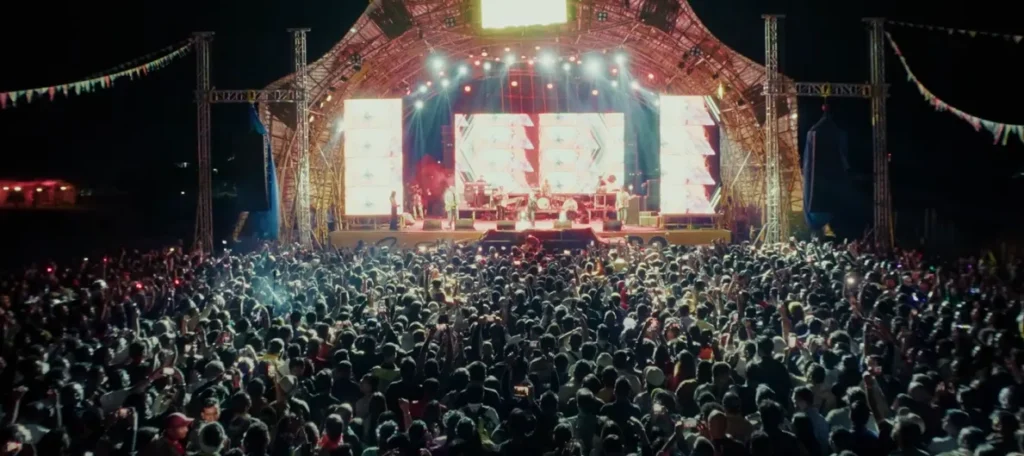 Crowd enjoying live performance at Ziro Music Festival 2025