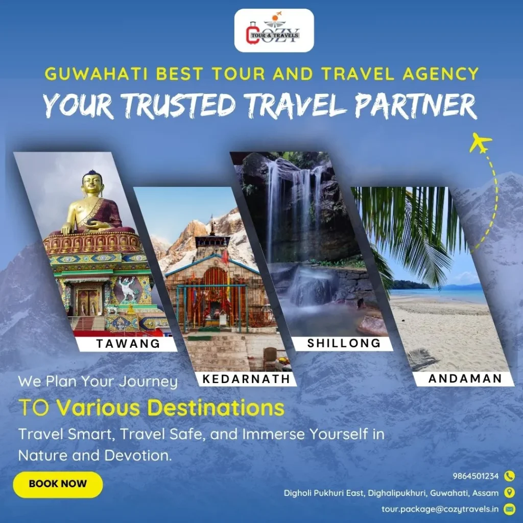 Guwahati tour and travel agency offering Northeast India holiday packages